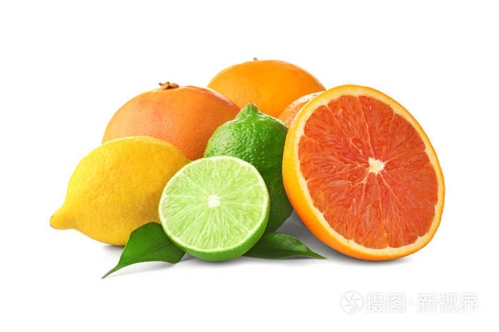 白の背景に熟したの柑橘系の果物照片 正版商用图片0fwtqa 摄图新视界