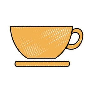咖啡杯子喝孤立的图标