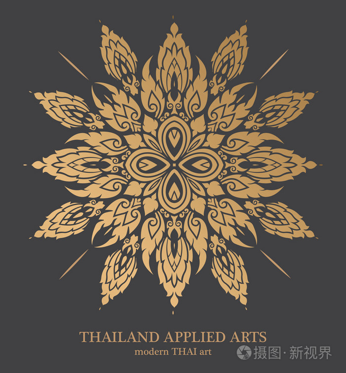 泰国艺术元素的设计
