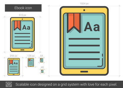 电子书线图标