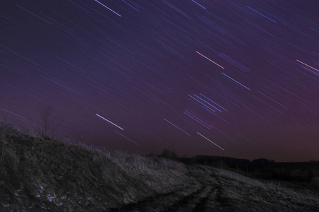 夜空中的夜景星图片