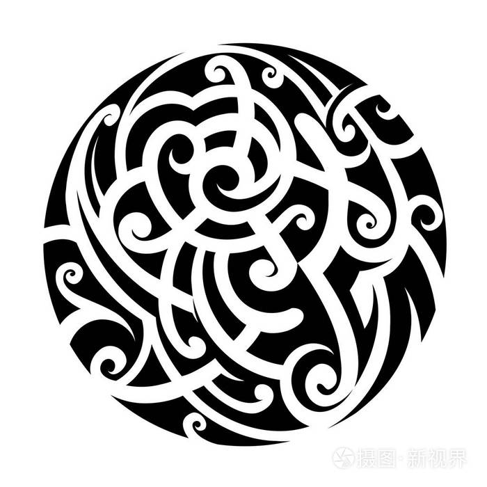 毛利人风格的纹身