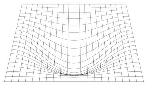 在角度弯曲的网格