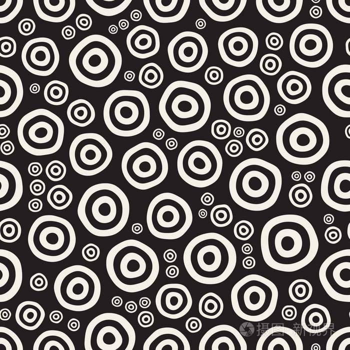 矢量无缝手绘圆环混杂模式插画-正版商用图片0fx7s1-摄图新视界