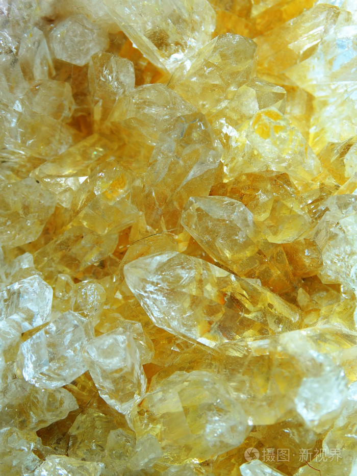 黄水晶 geode 地质晶体