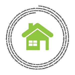 家里的房子抽象图标图片