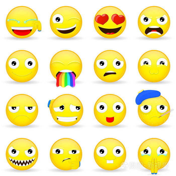 表情符号集.卡通风格