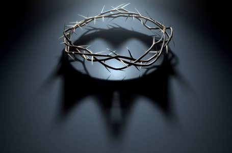 与荆棘与皇家阴影的荆棘王冠照片