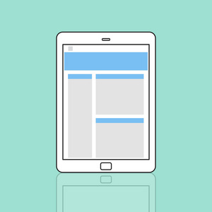 web 设计模板数字平板电脑