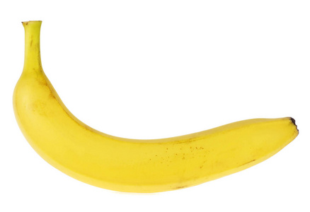 白色背景的单香蕉