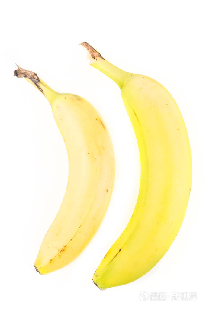两个黄色的香蕉
