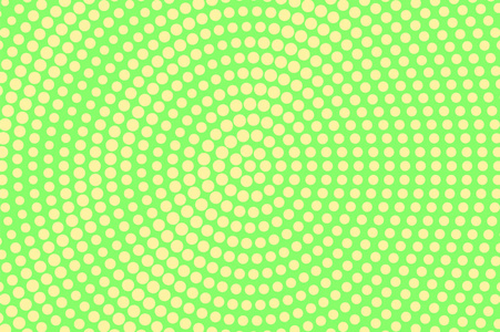 绿色黄色虚线半色调。圆形超大虚线渐变。半色调矢量背景