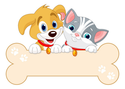 牌子的牛狗举空白牌子的业务人卡通房子的出售的牌子小男孩和他的狗在