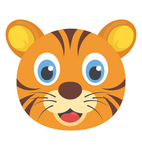 动物脸卡通图片