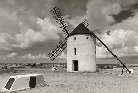 风车在 Tembleque，卡斯蒂利亚拉曼查华实省