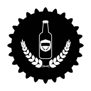 黑啤帽徽图标图像