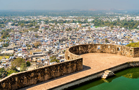 印度 Chittorgarh 的鸟瞰图