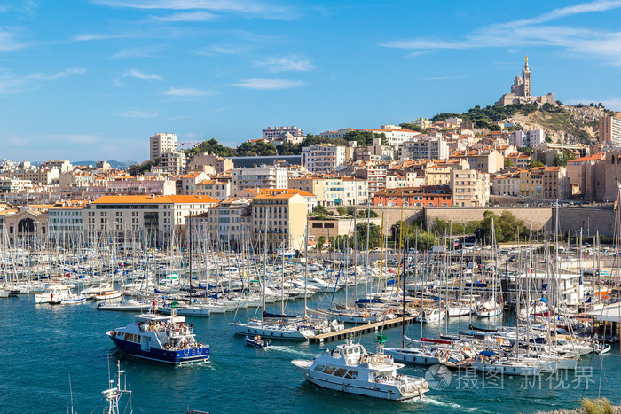 在马赛,法国港口