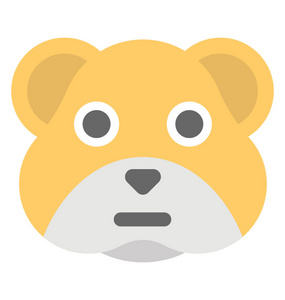 熊脸上露出悲伤的表情