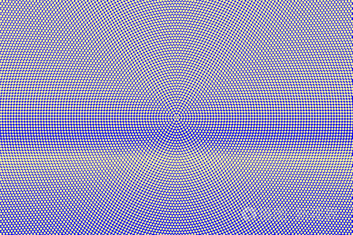 蓝色黄色虚线半色调水平径向虚线渐变半色调矢量背景