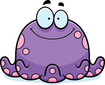 卡通小章鱼图片