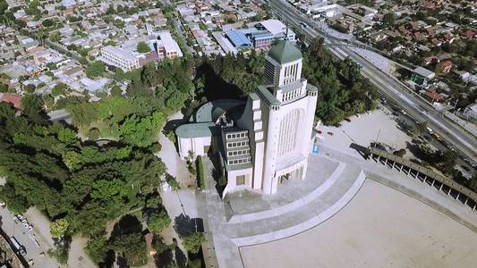 智利宗教建筑鸟瞰图图片