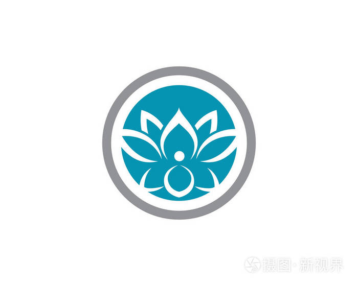 美莲花标志模板