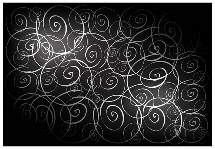 黑色复古壁纸与螺旋图案背景