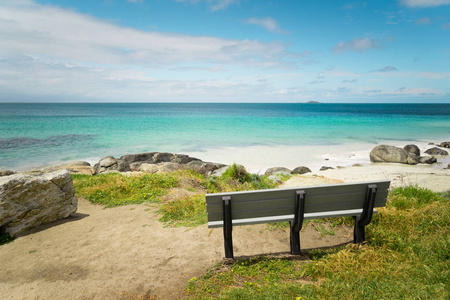 Cape Leeuwin 视图的海景