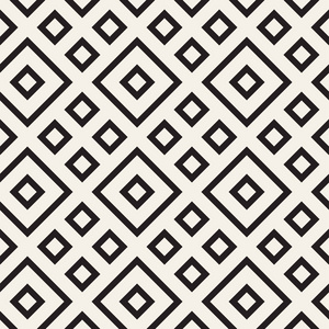 时髦线格子.人种单色纹理.抽象的几何背景设计.矢量无缝模式照片
