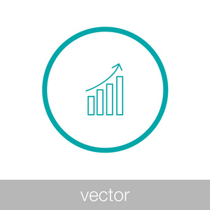 越来越多的图形图标。信息图表。图表图标。越来越多的图辛博