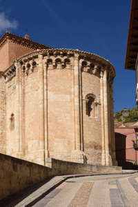 后殿的圣米格尔罗马式教堂或圣瓦莱罗，Daroca，Z