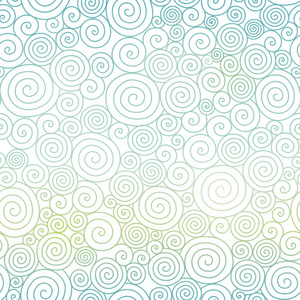 矢量蓝色柔和渐变抽象漩涡纹理无缝图案背景.