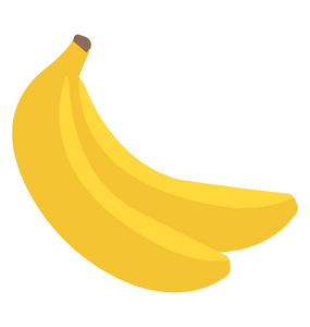 一对成熟的香蕉果