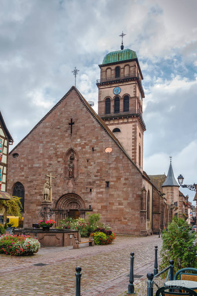 kaysersberg法国的中世纪教堂