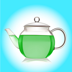 绿茶的茶壶