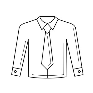 礼服衬衫线图标图片-礼服衬衫线图标素材-礼服衬衫线图标插画-摄图新
