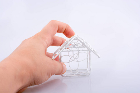 小有线金属模型房子