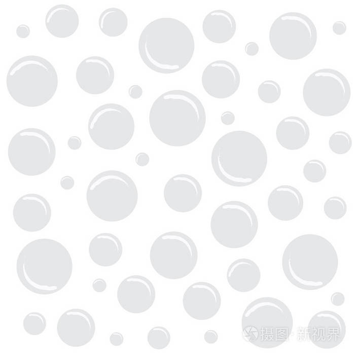 白色背景与泡沫插画-正版商用图片0fzfxz-摄图新视界