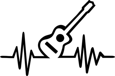 原声吉他心脏频率图片