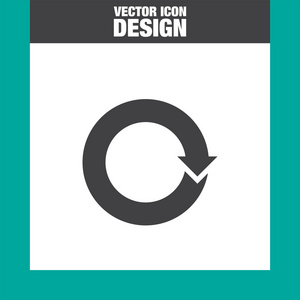 环形箭头标志矢量图标照片