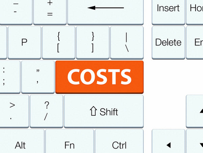 成本橙色键盘按钮