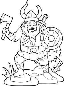 维京头盔简单轮廓图片-维京头盔简单轮廓素材-维京头盔简单轮廓插画