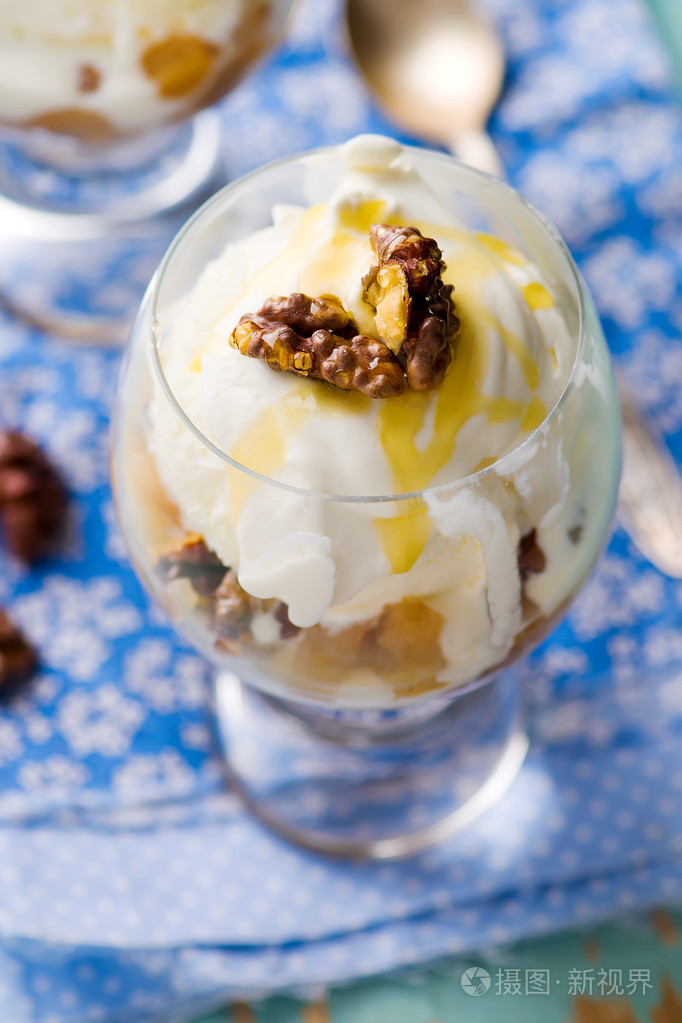 苹果甜点冰淇淋