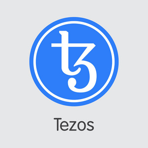 Tezos 数字货币。矢量 Xtz 彩色徽标