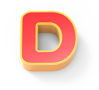 红色字母 d