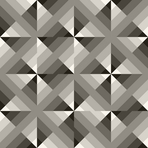 矢量无缝黑色白色几何方形梯度对角线模式