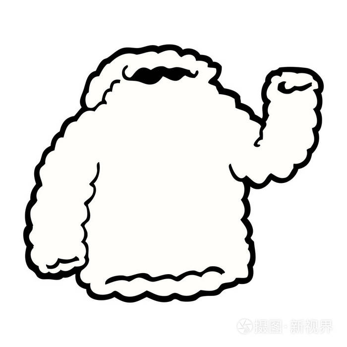 卡通羊毛 hoody 的矢量图解插画-正版商用图片0g1mok-摄图新视界