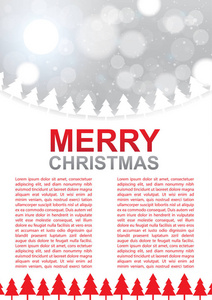 白色圣诞节背景海报设计图片