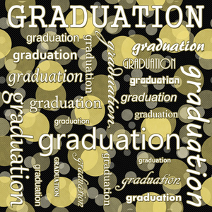黄色和黑色圆点图案的毕业设计图片